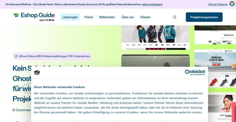 Eshop Guide GmbH website