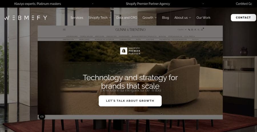 Webmefy website