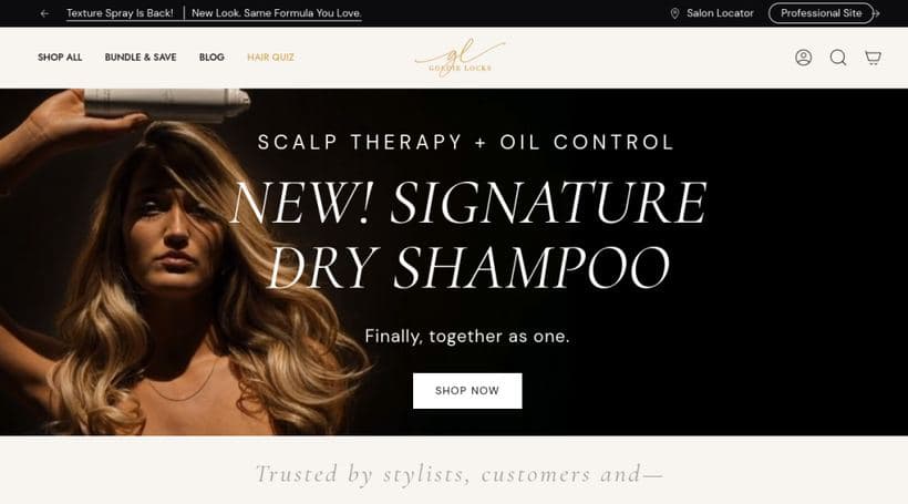 Goldie Locks storefront, a client of FJ Solutions