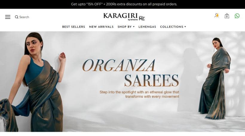 Karagiri storefront, a client of Elsner Technologies
