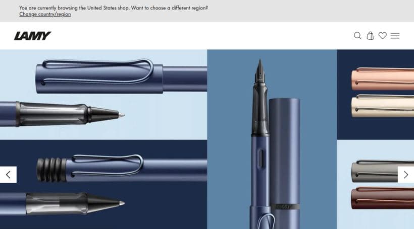 LAMY storefront, a client of Latori GmbH