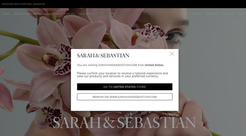Sarah & Sebastian storefront, a client of Convert Digital