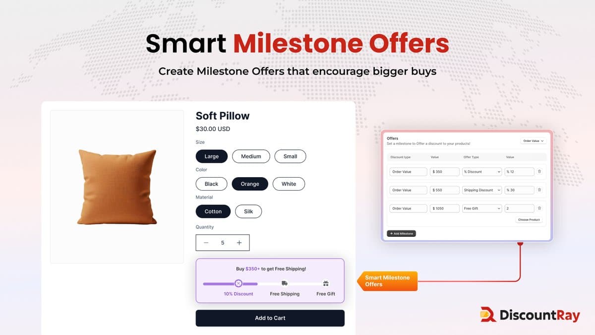 DiscountRay, an all-in-one Shopify discount engine with personalized rules, bundles, and tiered pricing.