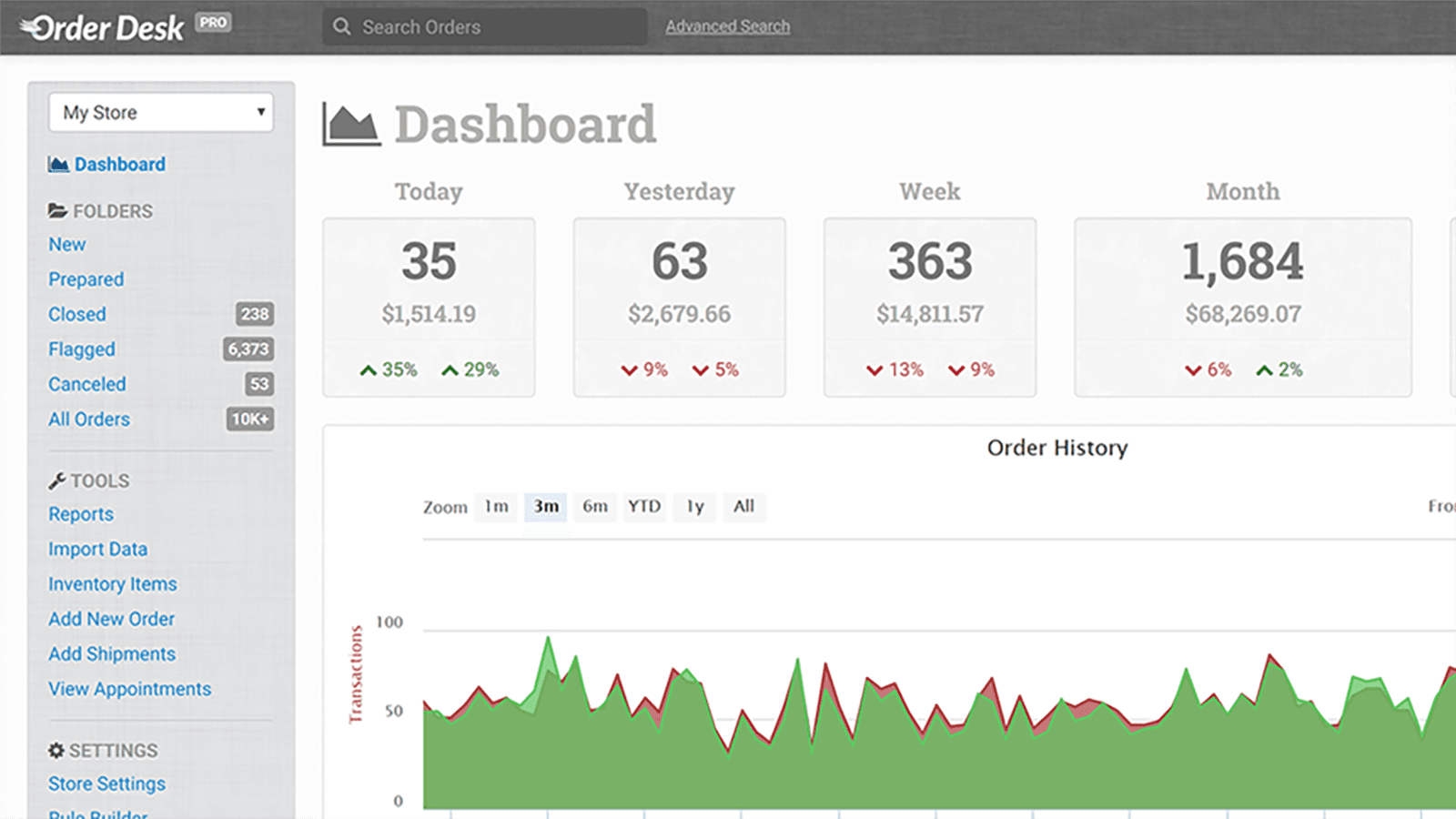 Order Desk shown on its Shopify App Store listing.