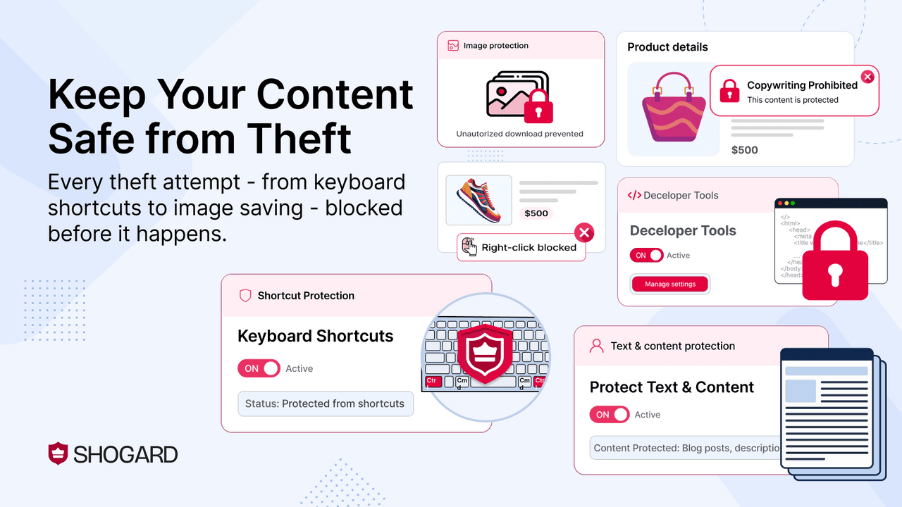 Shogard providing store security and IP bot blocking.