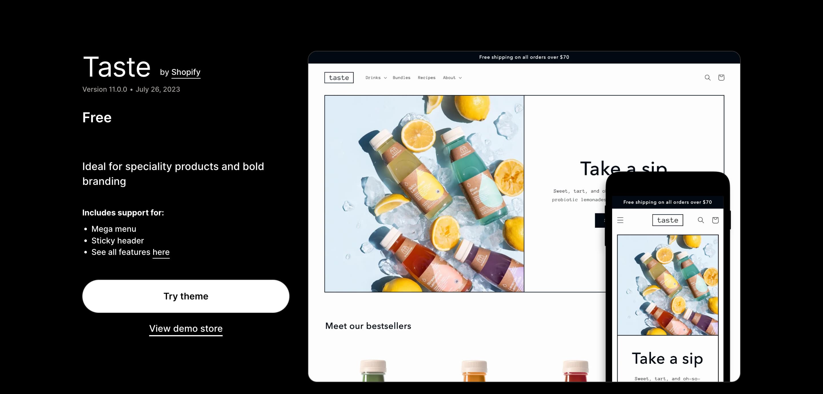 Taste theme shopify themes ecommerce libautech Elevate Your Online Store in 2023 The Best Free Shopify Themes