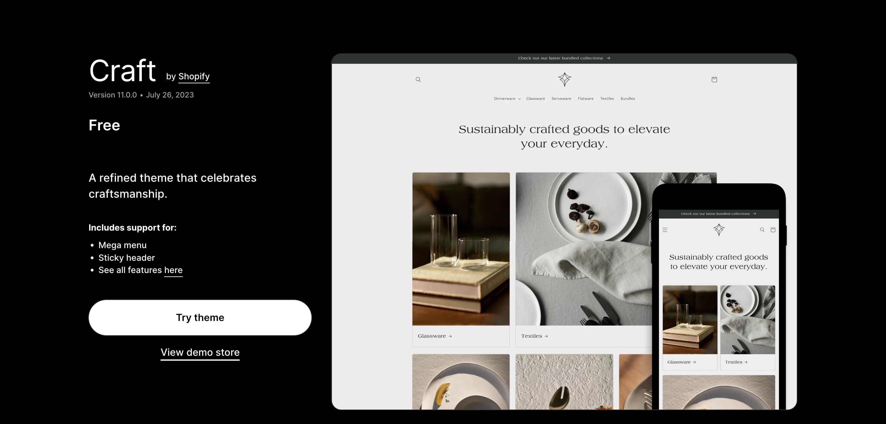 Craft theme shopify themes ecommerce libautech Elevate Your Online Store in 2023 The Best Free Shopify Themes