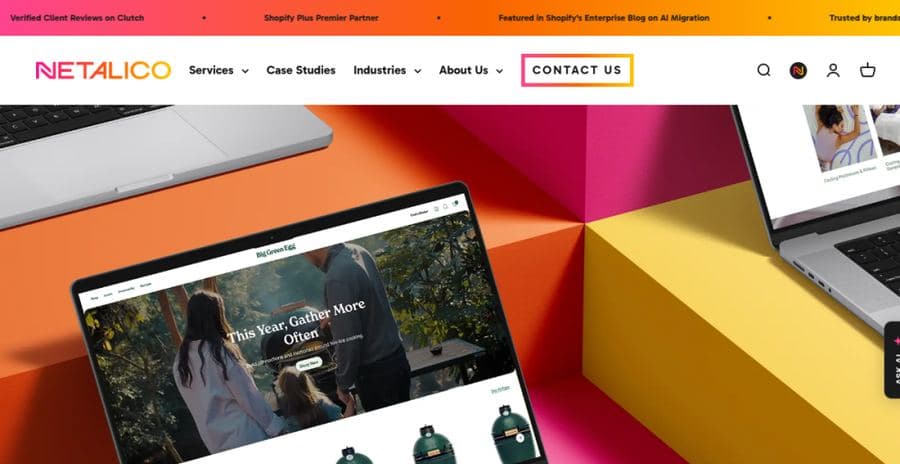 Netalico Commerce website