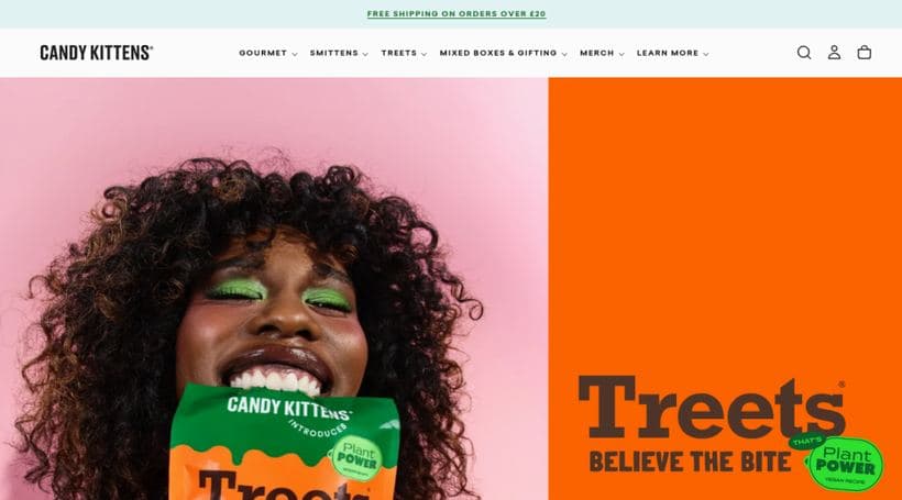 Candy Kittens storefront, a client of Charle