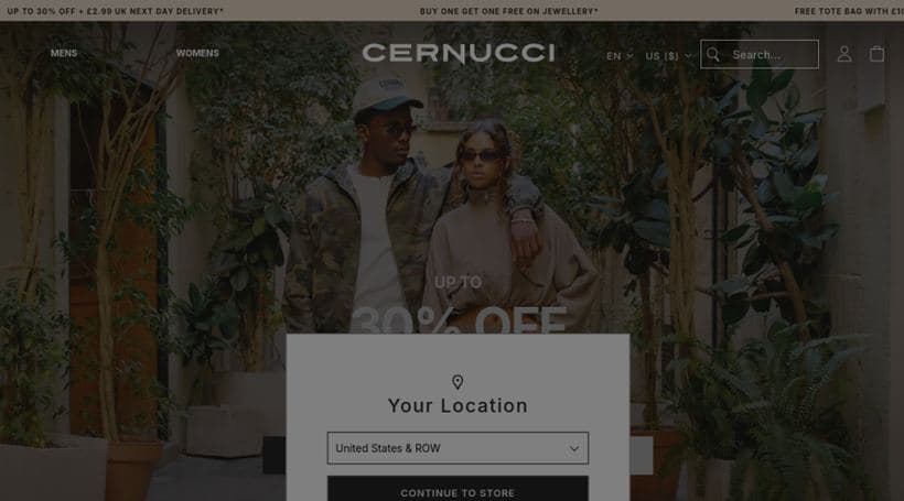 Cernucci storefront, a client of Rainy City Agency