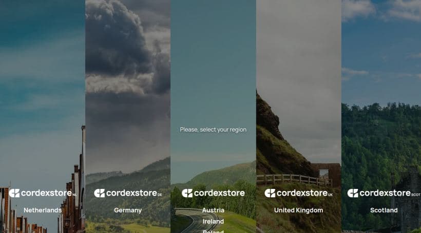 Cordex Store storefront, a client of Basicamente Digital