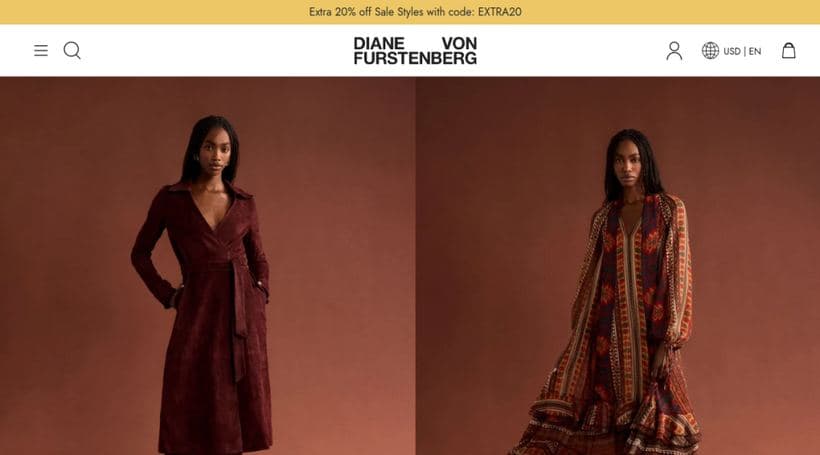 Diane von Furstenberg storefront, a client of Roswell NYC