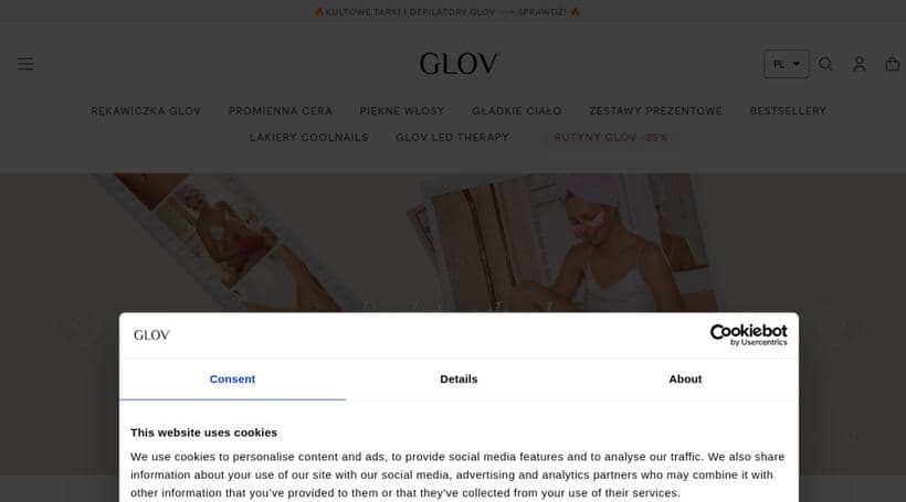 Glov storefront, a client of WeCanFly