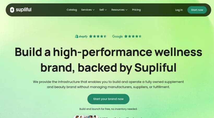 Supliful storefront, a client of caballero