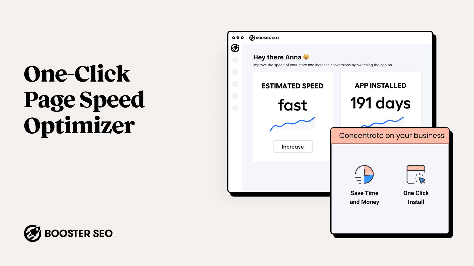 Booster shown on its Shopify App Store listing.
