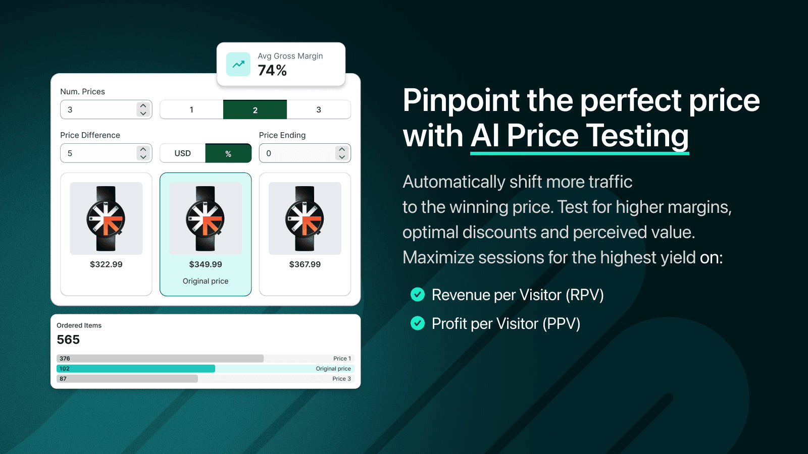 DynamicPricing AI Optimization shown on its Shopify App Store listing.