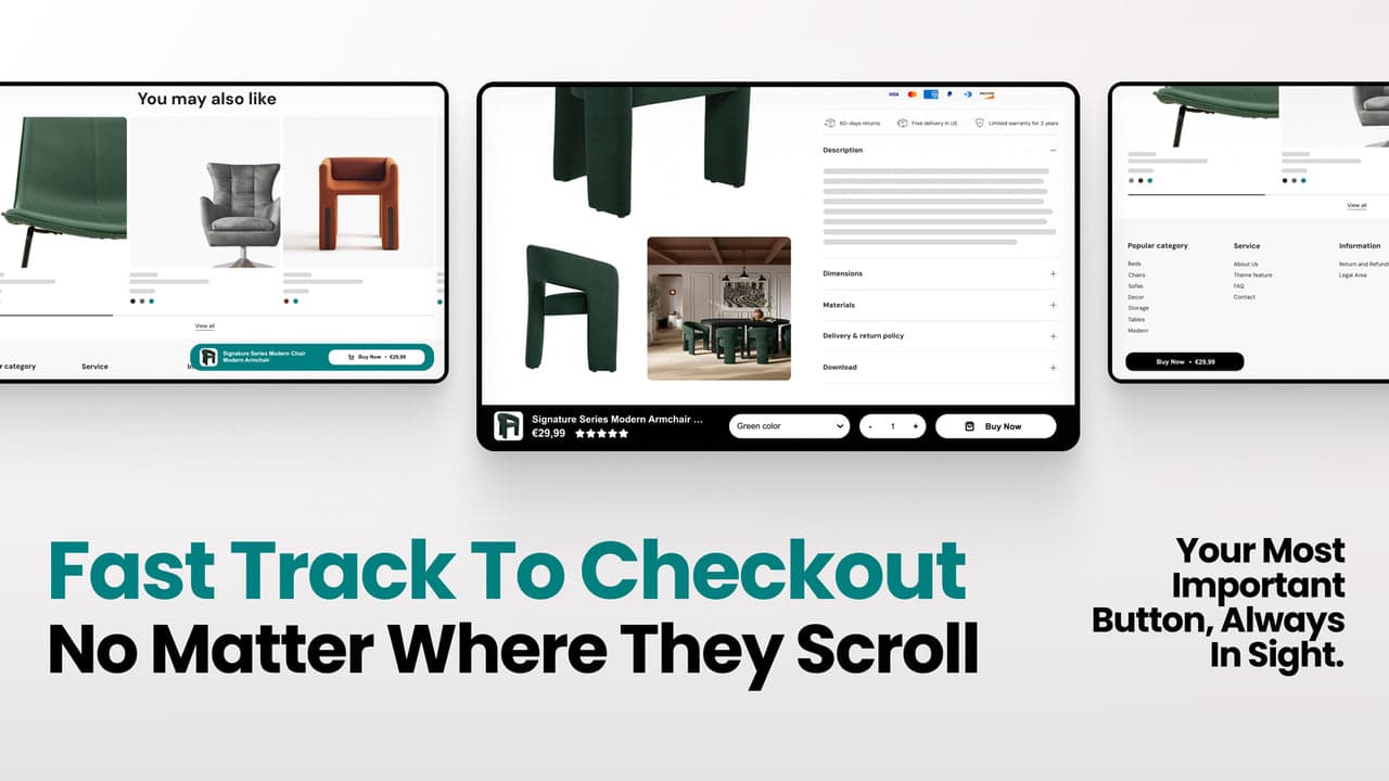 Libautech Sticky Add to Cart showing a persistent, on-brand add-to-cart bar.