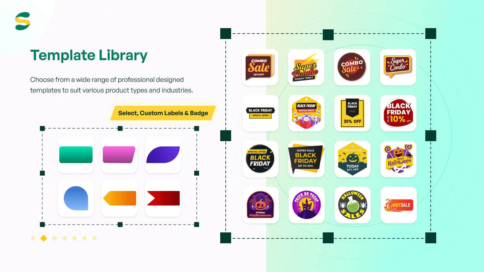 Sami Product Labels & Badges shown on its Shopify App Store listing.