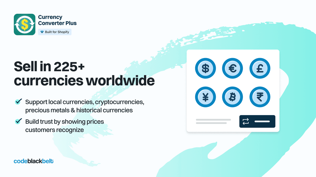 Currency Converter Plus showing prices in a shopper's local currency.