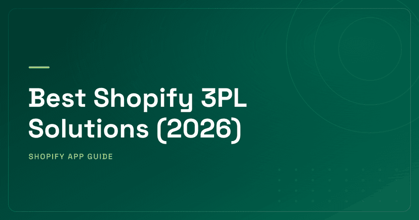 Best Shopify 3PL Solutions (2026) — Full-Service 3PLs, Marketplace Fulfillment & Regional Carriers Ranked