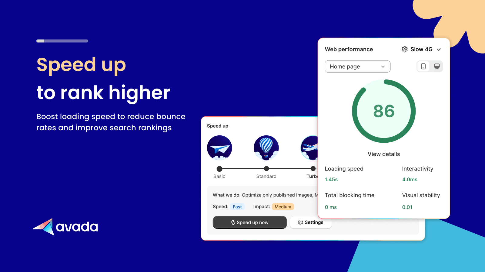 Avada SEO & Image Optimizer shown on its Shopify App Store listing.